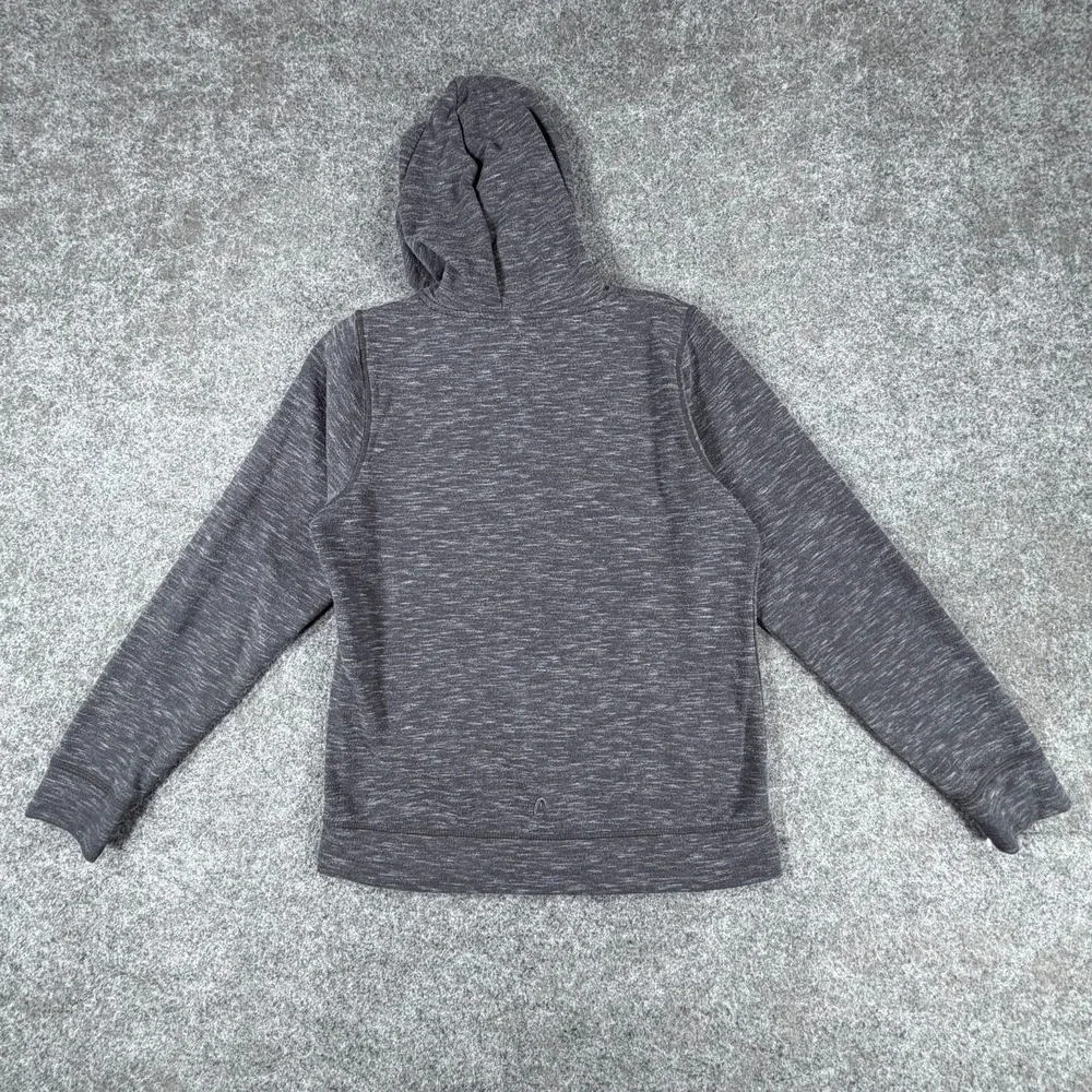 Head Hoodie Youth Large Heather Gray Rayon Stretch Fleece Lined Outdoor Full Zip